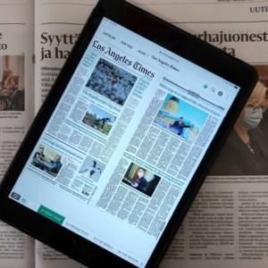 sanomalehti ja iPad