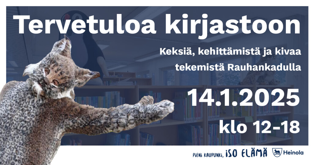 Tervetuloa kirjastoon juliste.