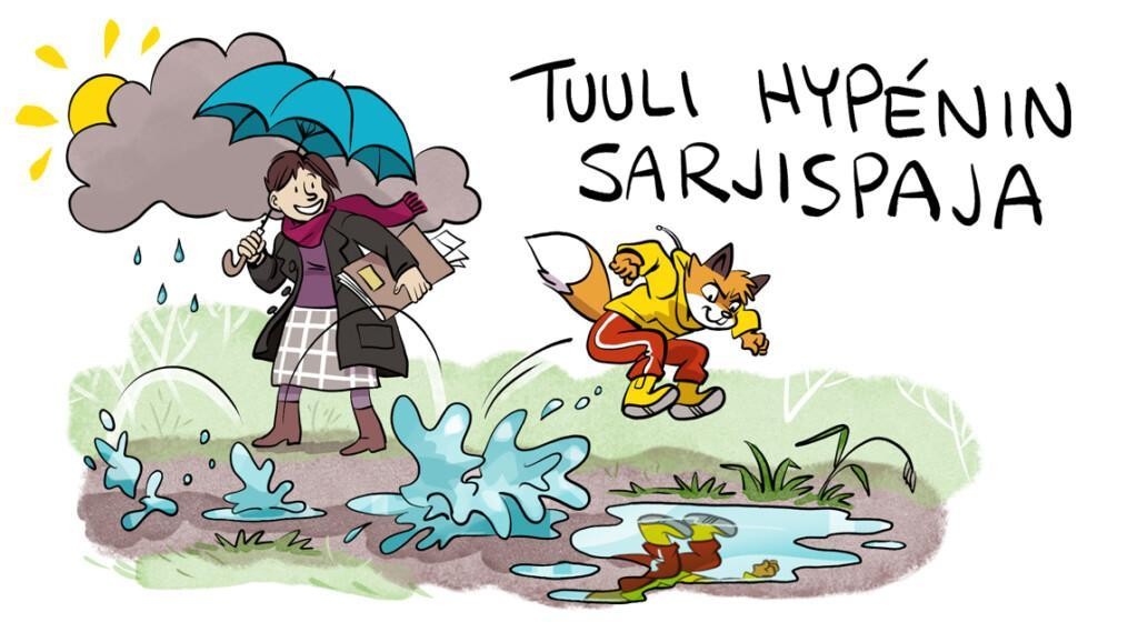 Tuuli Hypénin sarjakuvapiirros